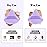 RAREIUS 8pcs Triangular Powder Puff Face Soft Velvet Makeup Puff for Loose Powder Body Powder Makeup Sponge for Contouring Wet Dry Foundation Blender Sponge Beauty Makeup Tool.(Purple)