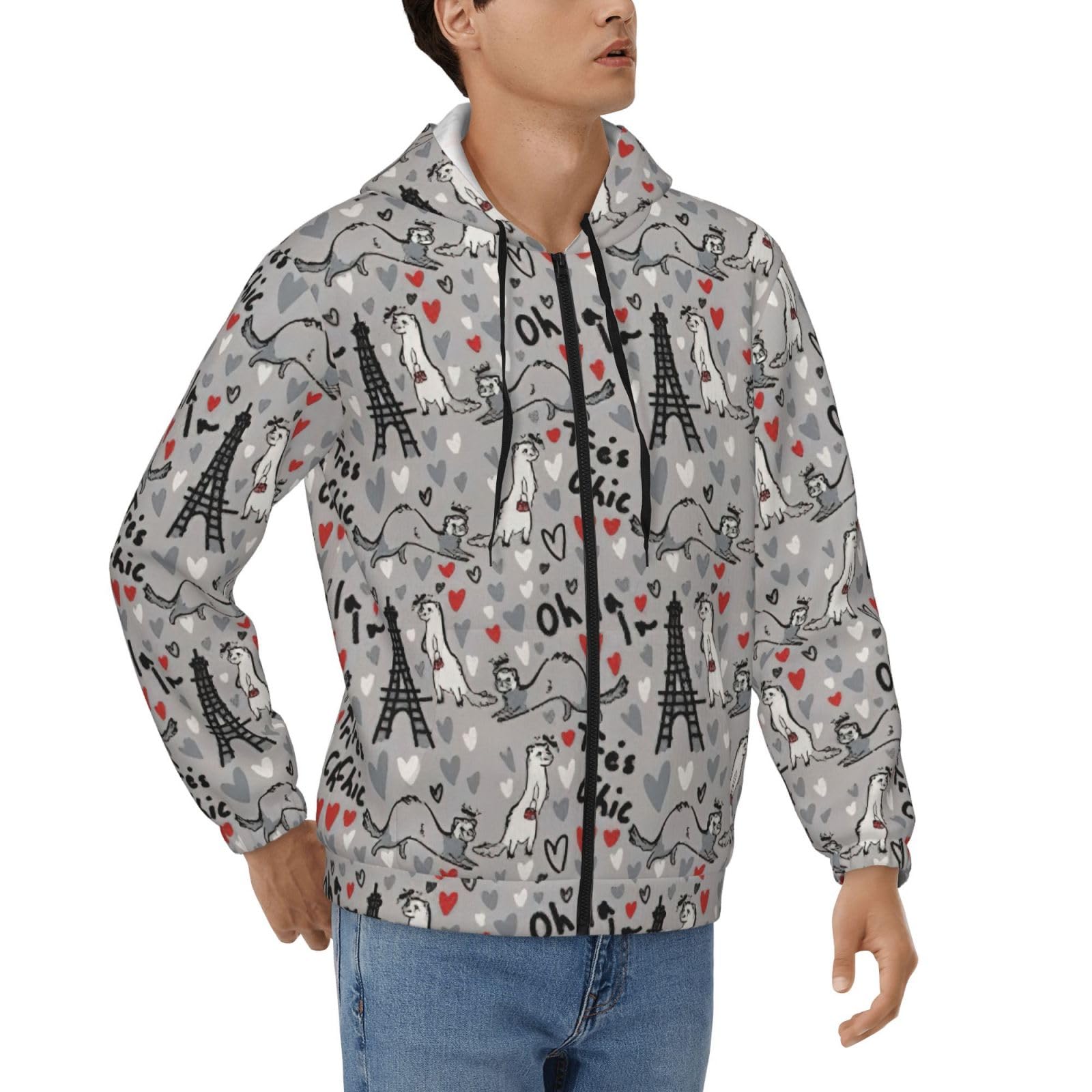 Veste à capuche pour homme protection contre le vent sweat chaud quotidien - 8