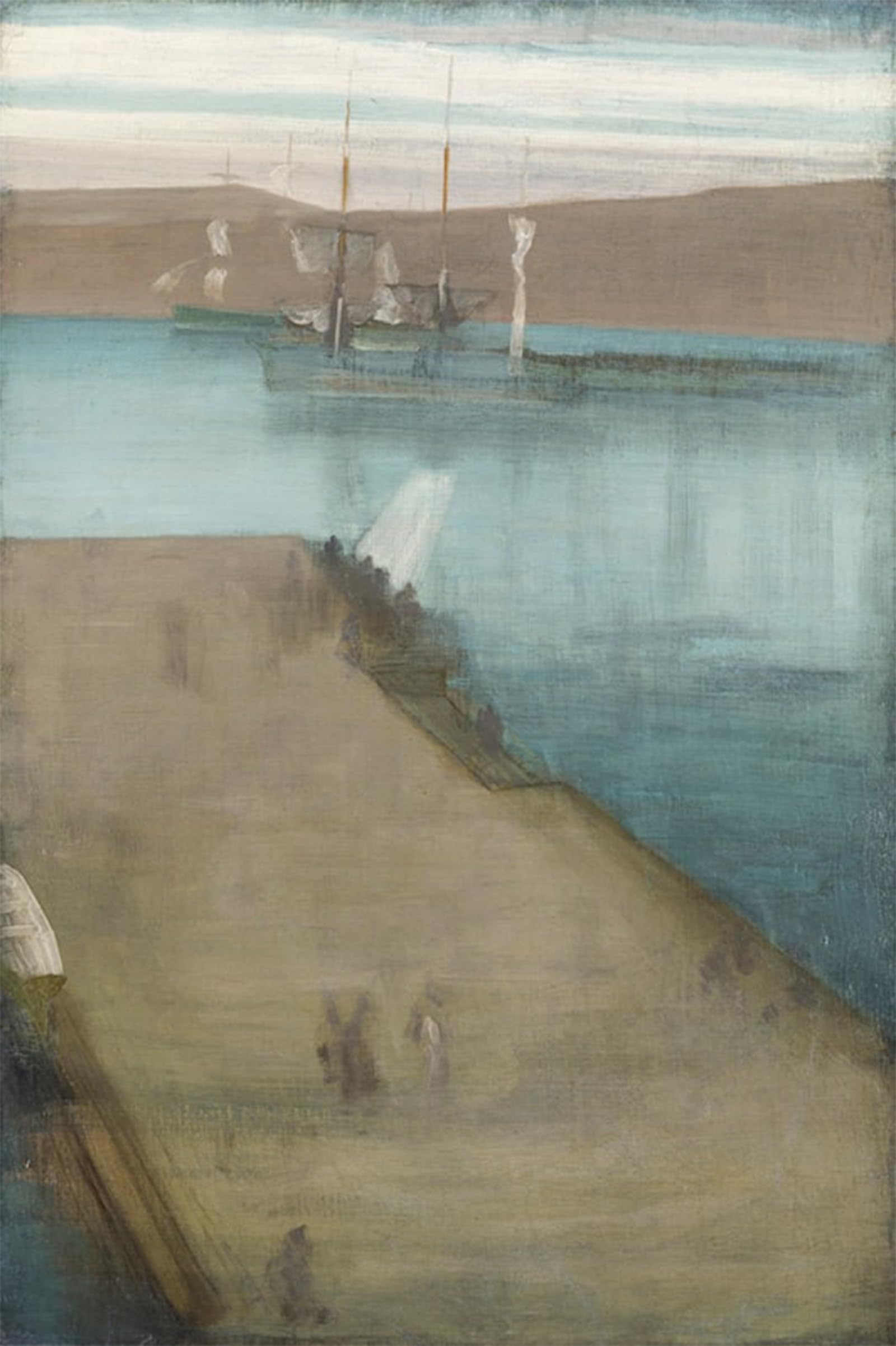ARTXLXXBN Famous Painting Art Wall Decor Abstract Art Picture Valparaiso Harbor by Abbott Mcneill Whistler Animal Pictures for Home Decor 60x90cm