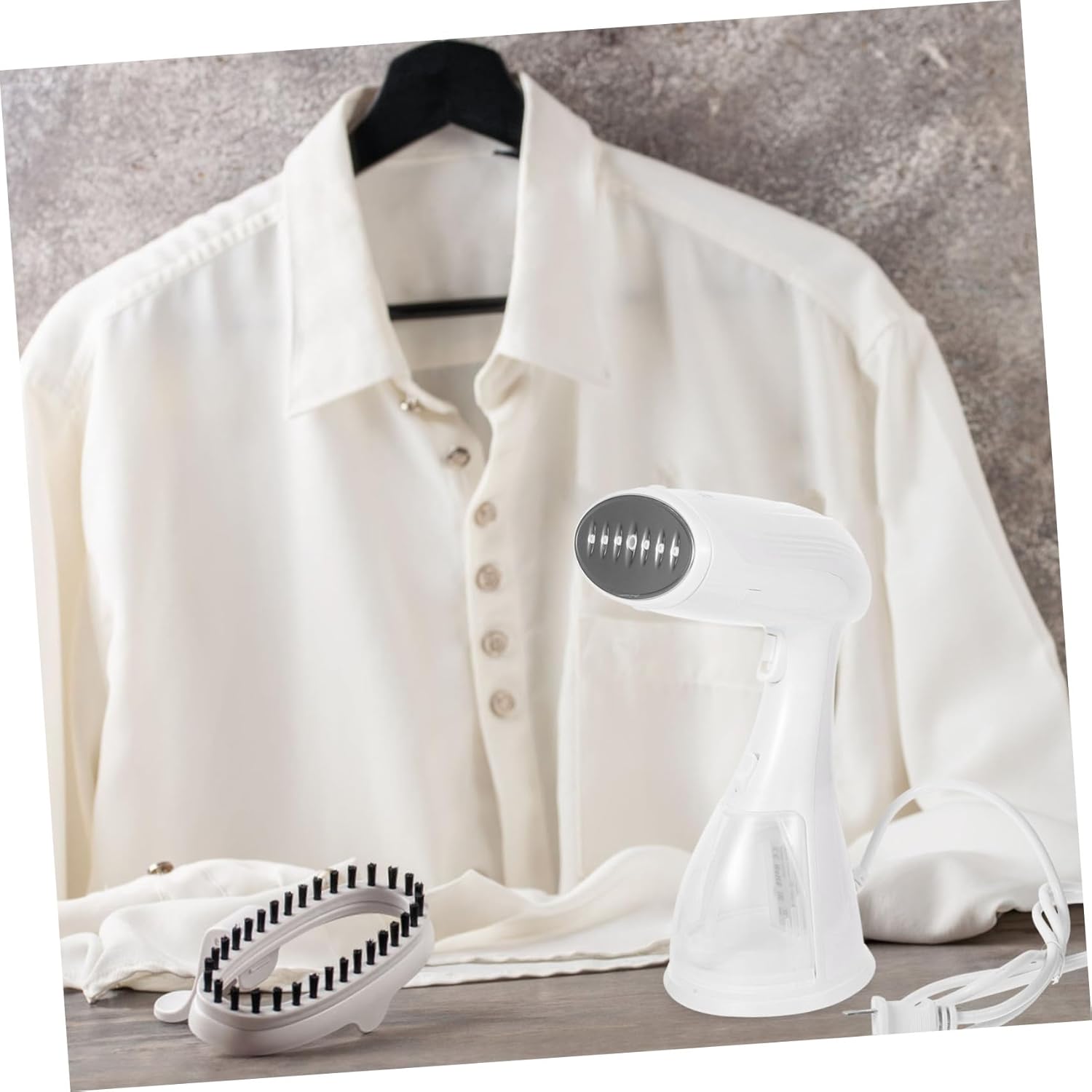 KICHOUSE Portable Steamer Handheld Travel Finds Travel Products Electric Steam Iron Steam Brush Wrinkle Remover Abs Stainless Steel