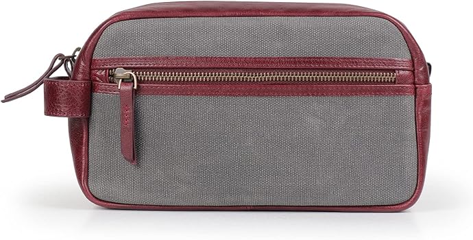 Dellukee Kosmetiktasche Aus Leder – Niedliches Design, Wasserdicht, 21,6x14,6x6,3 Cm, Für Reise & Alltag