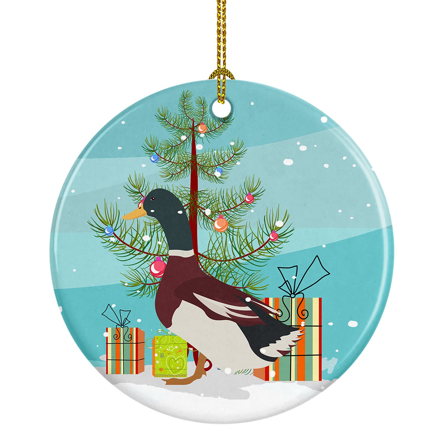 Canard de Noël décoratif en céramique : l'idée cadeau idéale pour vos proches
