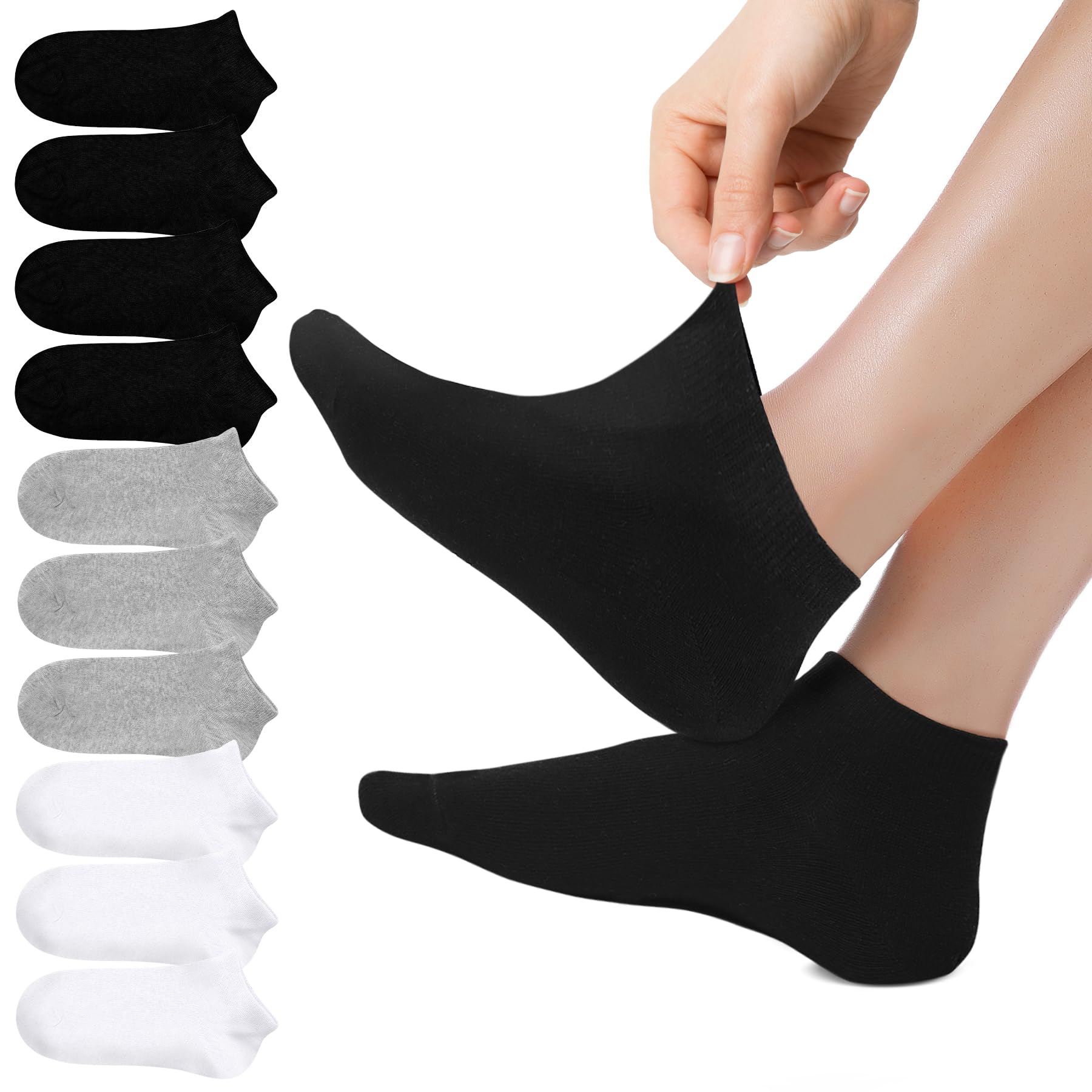 Falechay Calcetines Deportivos Hombre 10 Pares Calcetines Tobilleros Mujer Cortos Calcetin Algodon