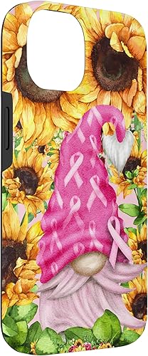 Miniatura 6 de Funda para iPhone 15 Plus con diseño de girasol para mujer con diseño de gnomo rosa