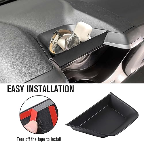 Miniatura 8 de JeCar Organizador de almacenamiento para consola central de tablero de Camaro compatible con Chevrolet Chevy Camaro 2016-2022, accesorios interiores