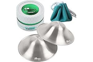 The Original Silver Nursing Cups Nipple Covers Breastfeeding