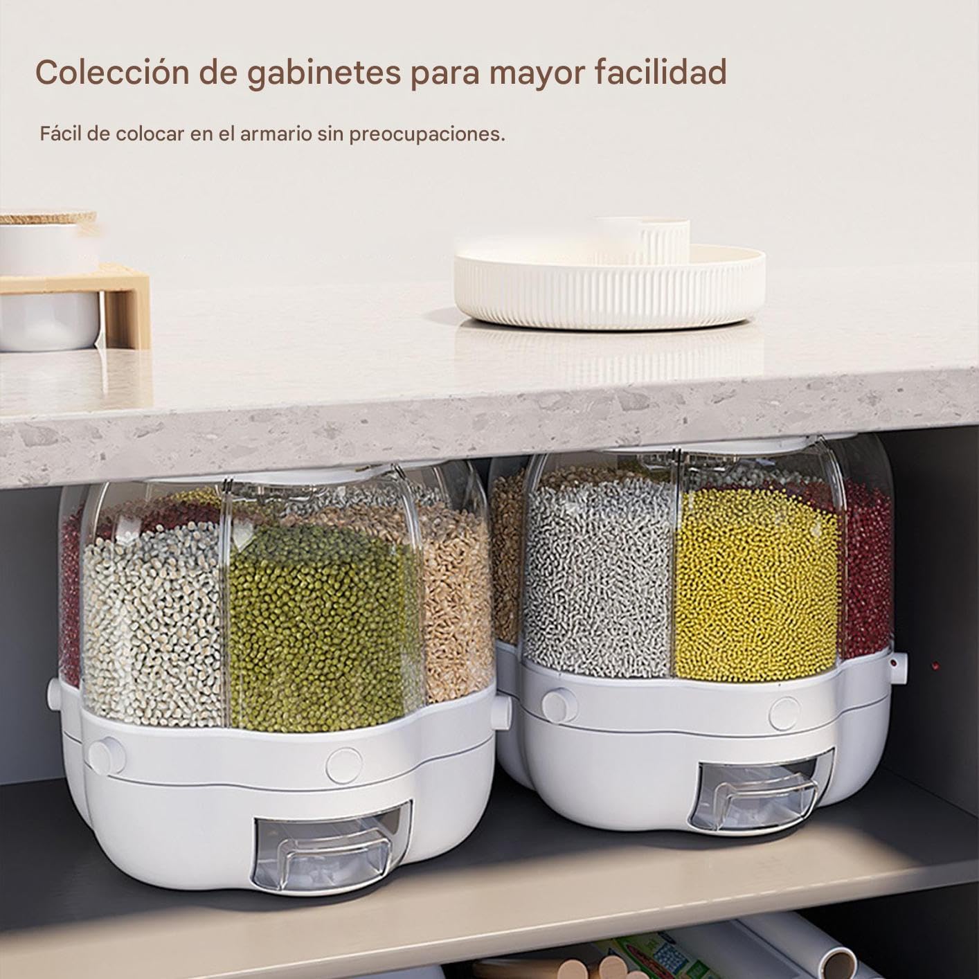 Cereal Dry Food Flour Bin, contenedores de almacenamiento de cocina