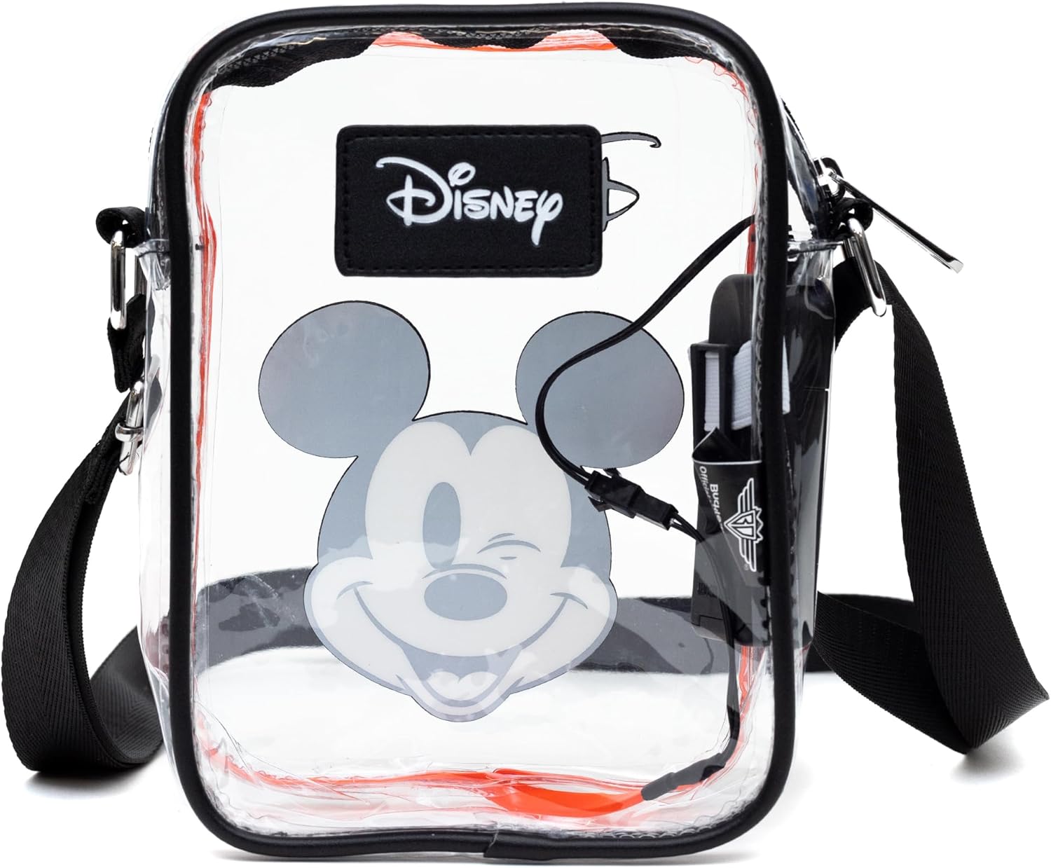 Disney Bag, Crossbody Light Up, Disney Mickey Mouse Winking Expression, Transparent, Clear PVC - Image 3