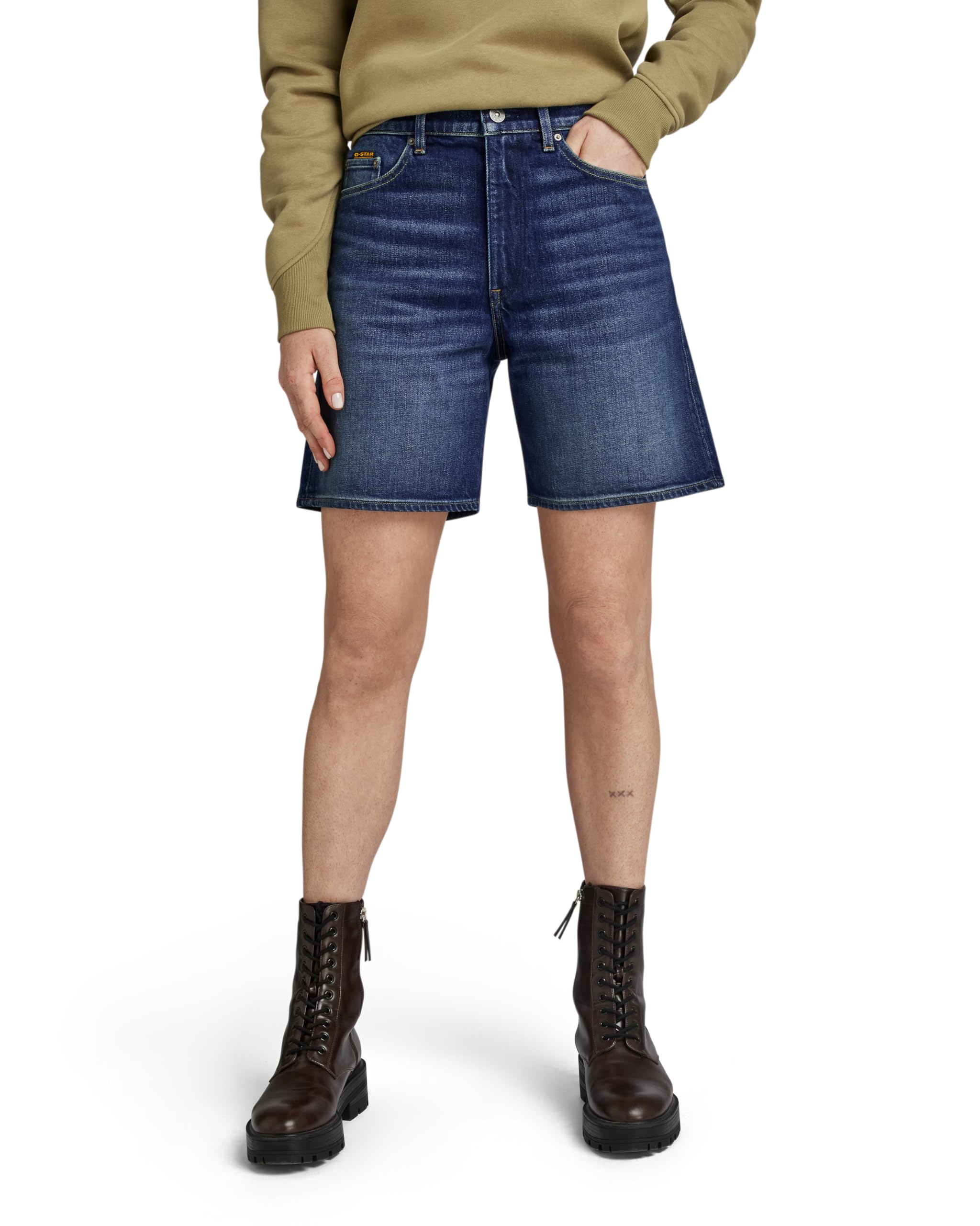 G-Star Damen High Bermuda Shorts Clean Edge