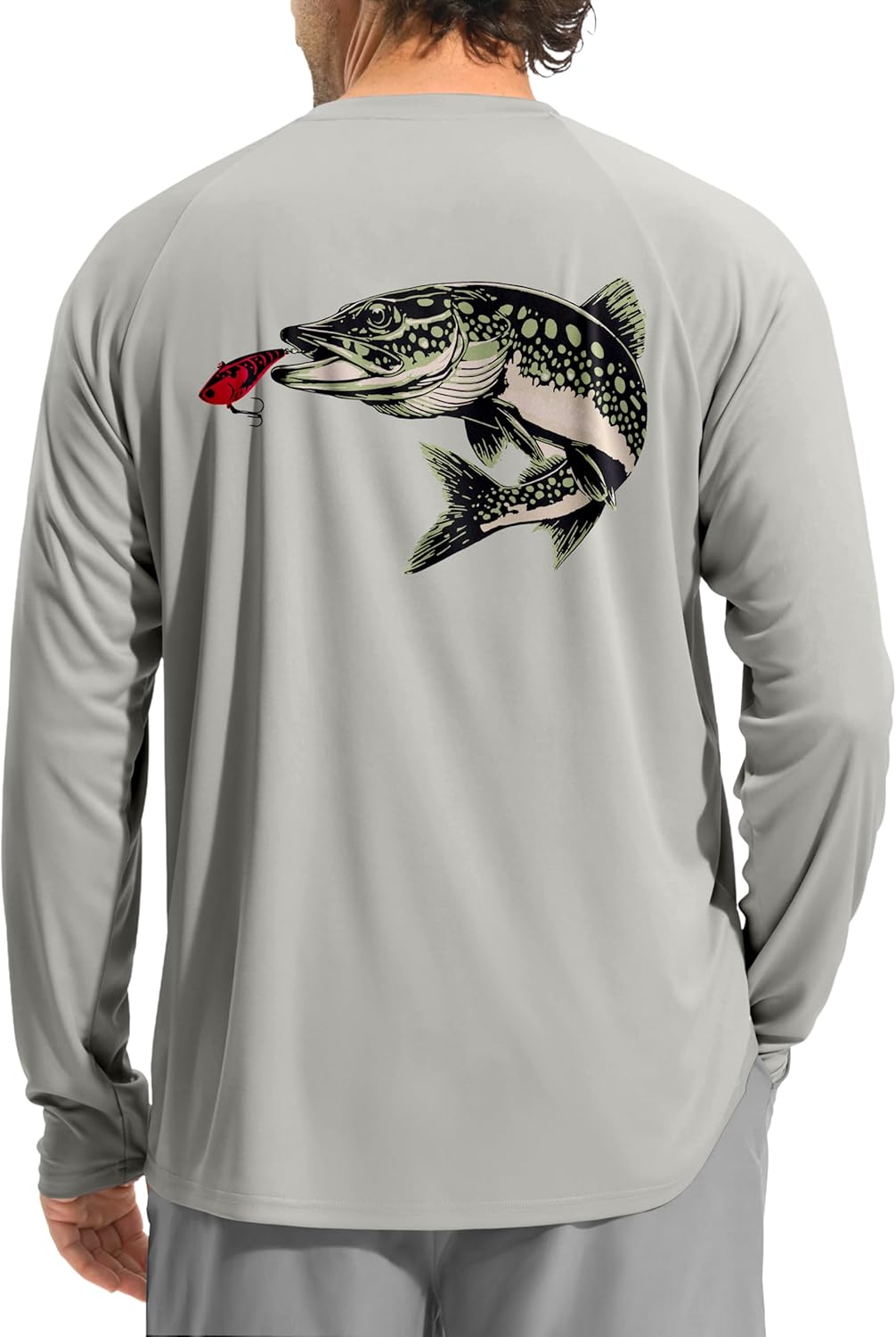 Pudolla Men's Sun Protection Long Sleeve Shirts UPF 50+ Fishing Swim Shirts Lightweight Quick Dry Rash Guard Hiking Shirts