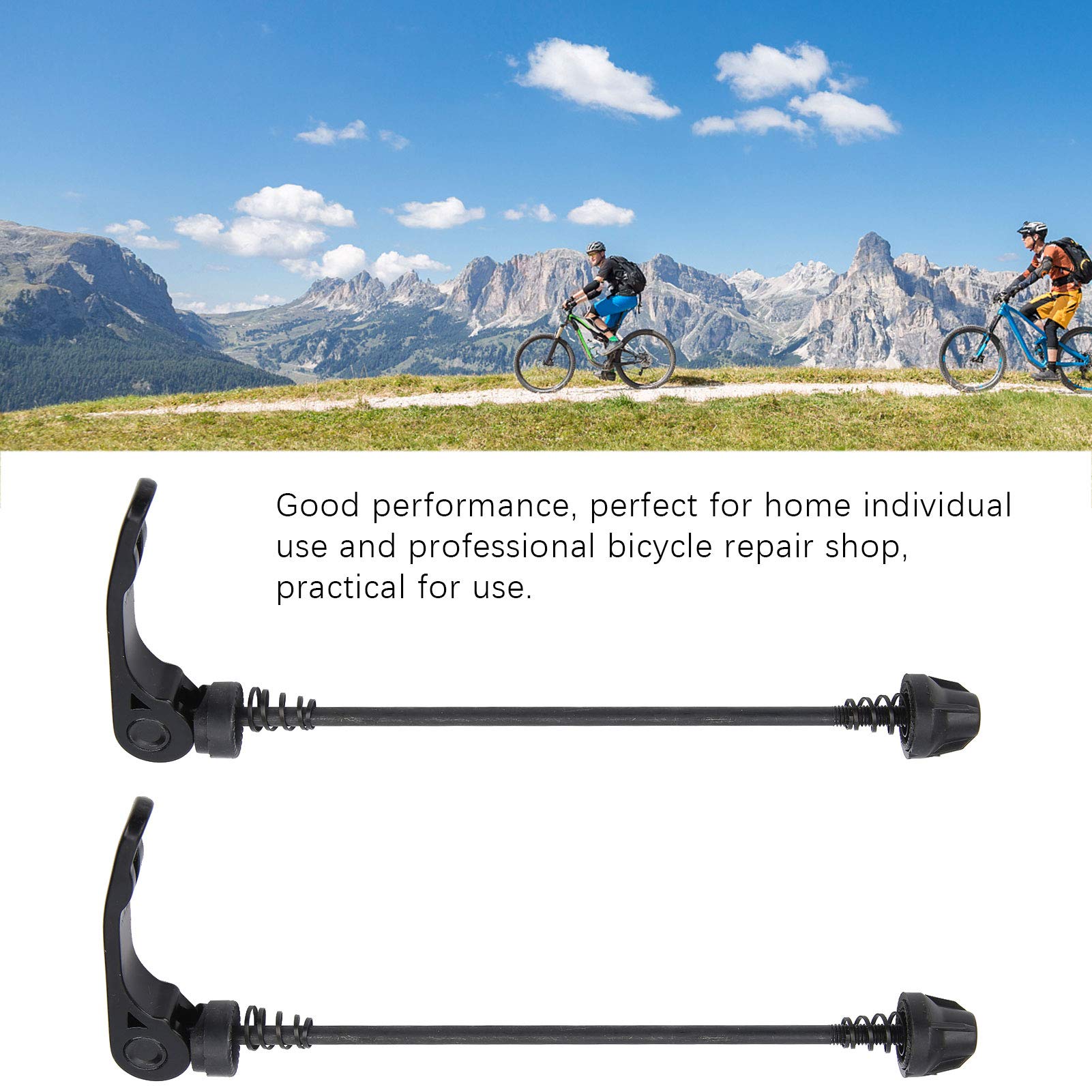 Spiedini Bici Spiedini Antifurto Per Bici - Sgancio Rapido Lega Alluminio Nero Mountain Bike Spiedini - 4