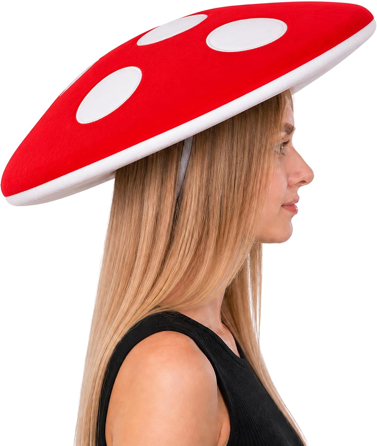 ComfyCamper Womens Mushroom Hat Costume Adult Fedora Red Cosplay Halloween image 2