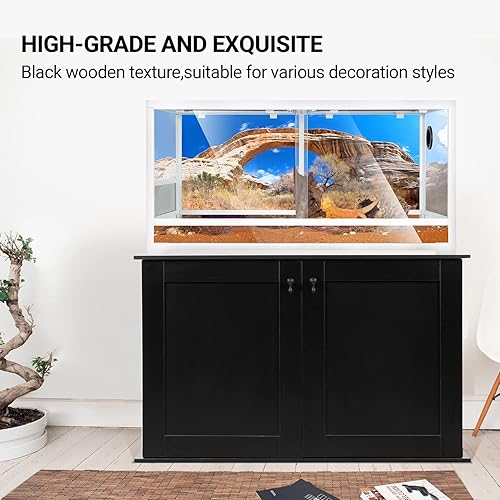 Miniatura 21 de REPTI ZOO Puerta corredera de cristal con ventilación para reptiles de 67 galones, gran terrario, con apertura frontal, para reptiles, terrario