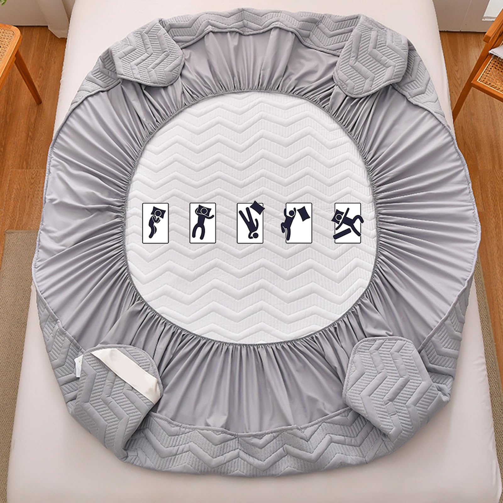 Paquete de 2 fundas de almohada acolchadas de lujo, color azul, con cierre de sobre, para almohadas de 20 x 30 pulgadas, fundas de almohada de microfibra cepillada suave, hipoalergénicas y resistentes