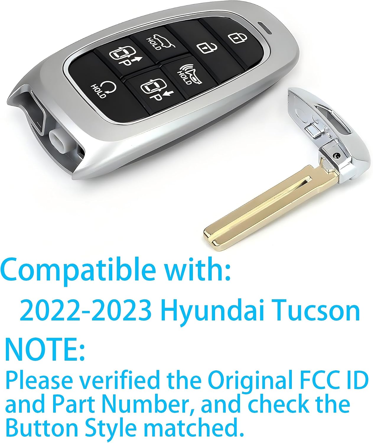 Smart Key for Hyundai Tucson 2022-2024, Alliskeys Proximity Key Fob Replacement for Hyundai Tucson 2022 2023 2024 TQ8-FOB-4F28 95440-N9082