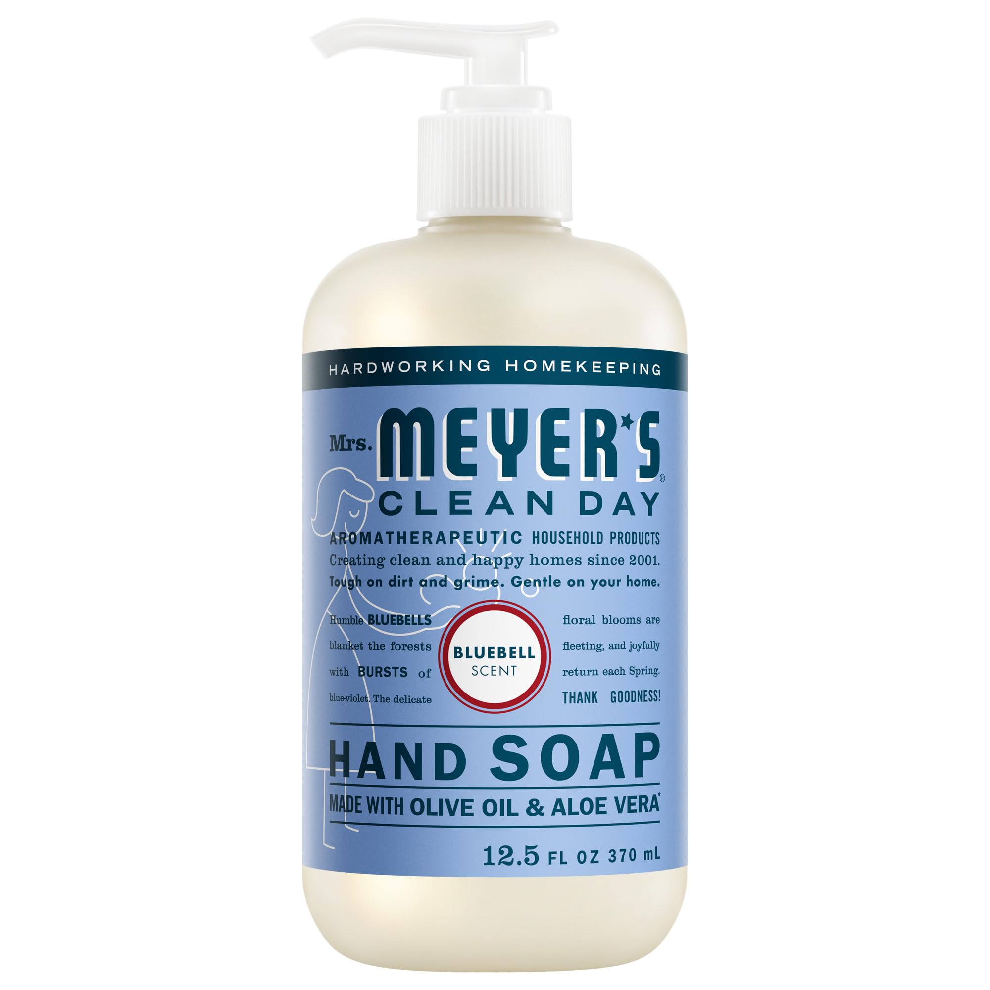 CLEAN DAY Hand Soap, Made with Essential Oils, Bluebell, 12.5 fl. oz