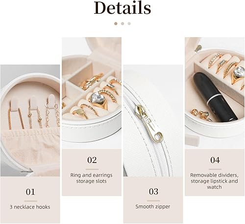 Miniatura 3 de Retro Cool Camera Collection - Joyero de viaje compacto y elegante, organizador y caja de anillo de compromiso