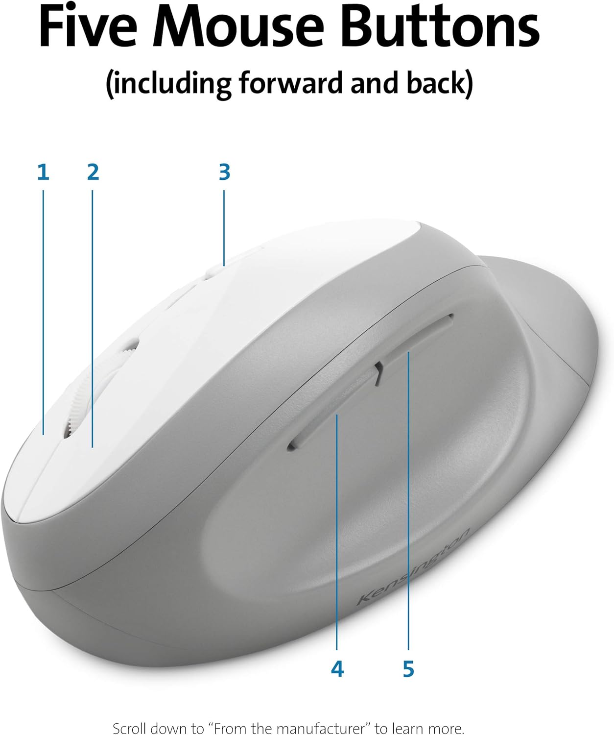 Spill-proof keys on Kensington keyboard