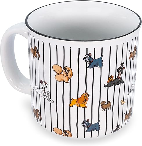 Miniatura 2 de Disney Taza de cerámica para cámper de perros, taza de café de viaje sin BPA para expreso, cafeína, cacao, té, taza de fogata para exteriores