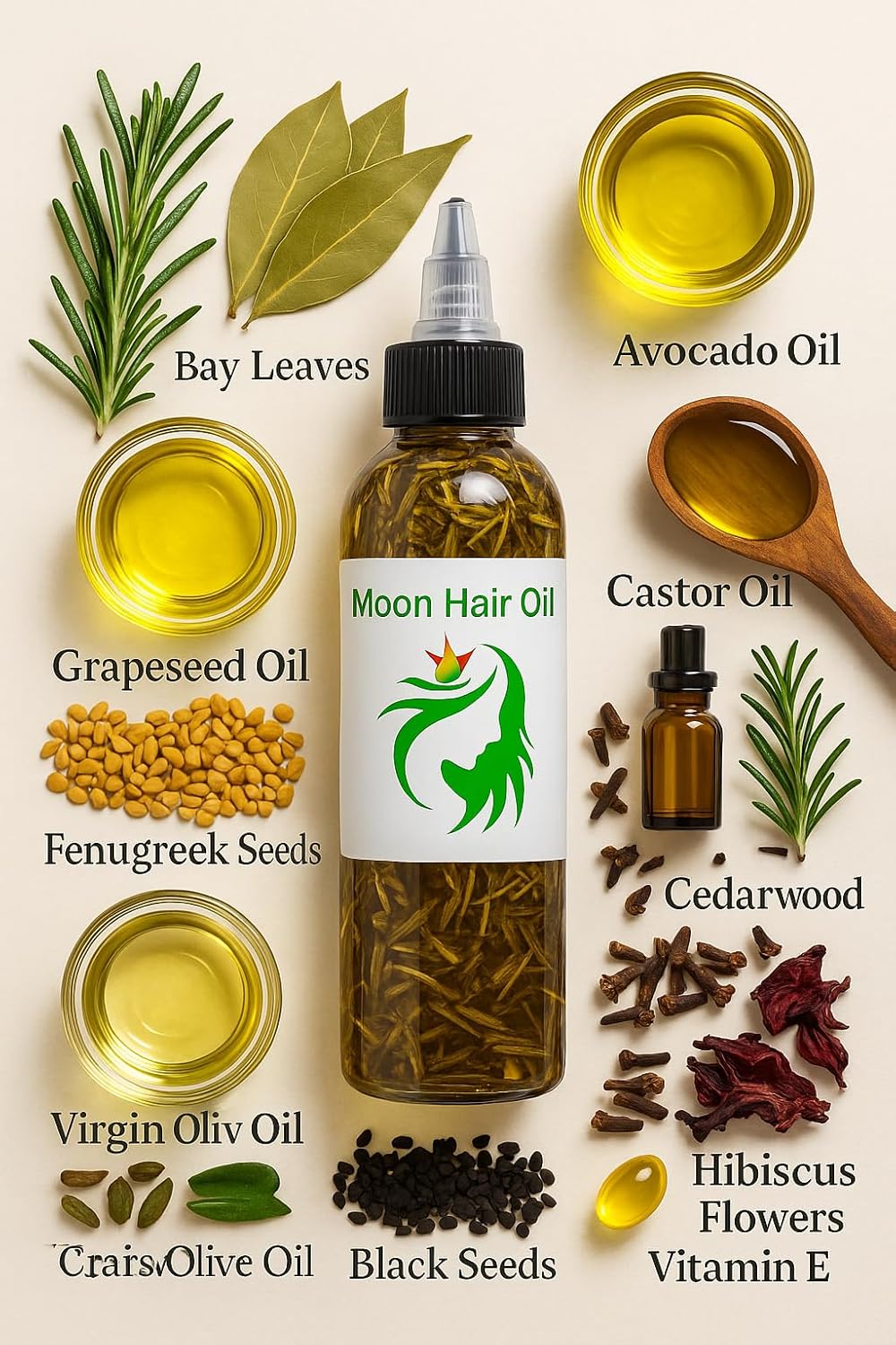 Scalp Treatment for Hair Fall Prevention, Organic Herbal Formula, Repairs Damaged Hair, Silky Smooth Hair (8.45 FL Oz)