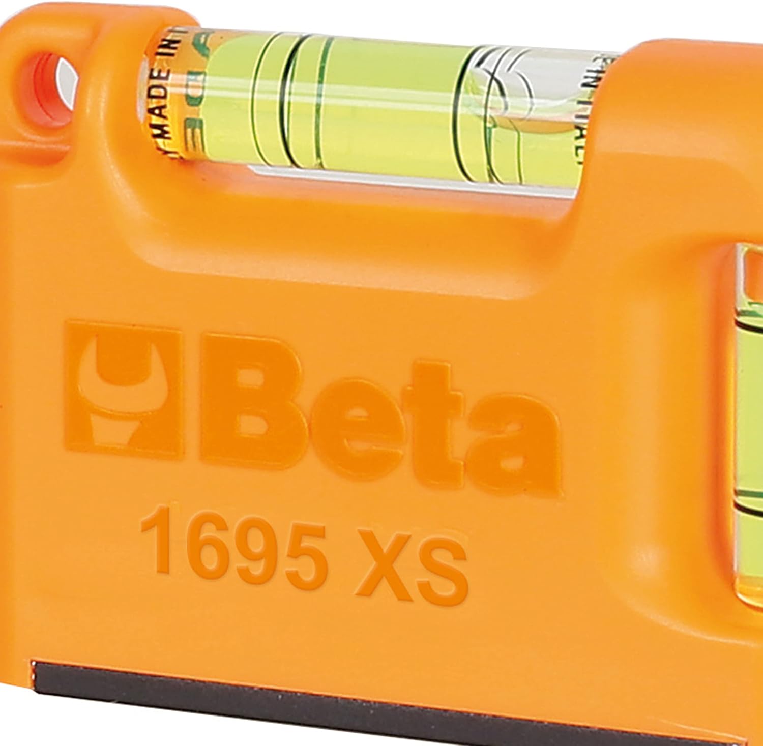 Beta 1695XS Pocket Spirit Level, Magnetic V-shaped Profiled Aluminum Base, 2 Unbreakable Vials Accuracy: 1mm/m