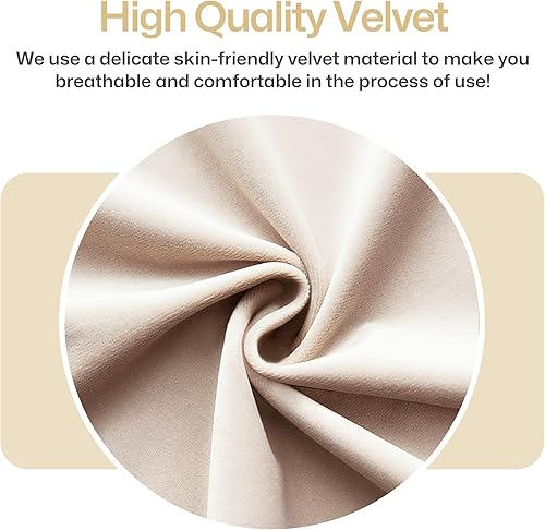 Miniatura 7 de Homedraft Nikki Collection - Juego de 2 sillas de comedor de terciopelo con patas acrílicas y anillo de tracción, silla auxiliar de lujo con ribete