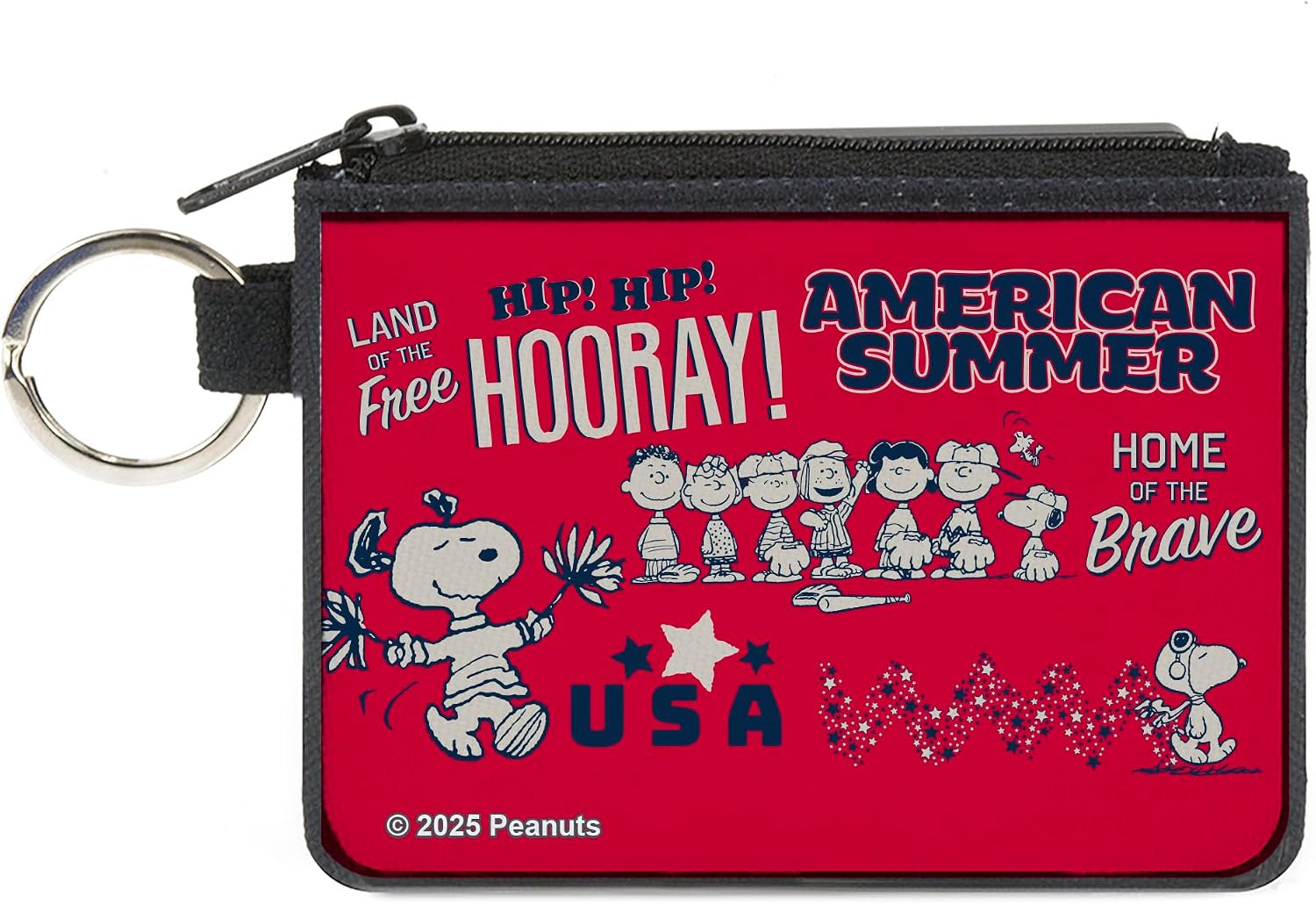 Buckle-Down Peanuts Canvas Zipper Wallet