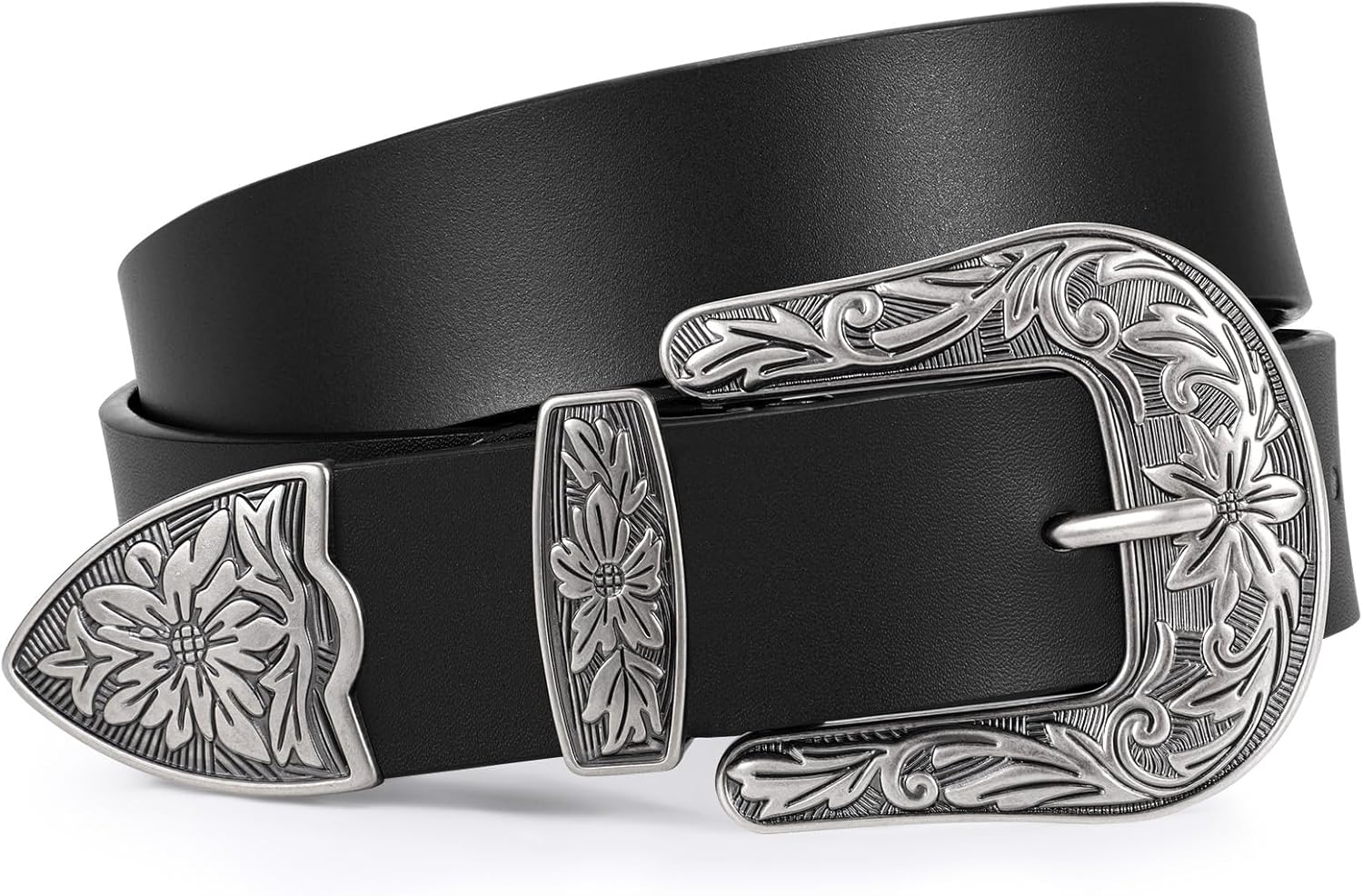 BELTROAD Cowboy Cowgirl Belts for Women Men Western Belts for Woman Country Belt for Pants Dresses with Vintage Buckle