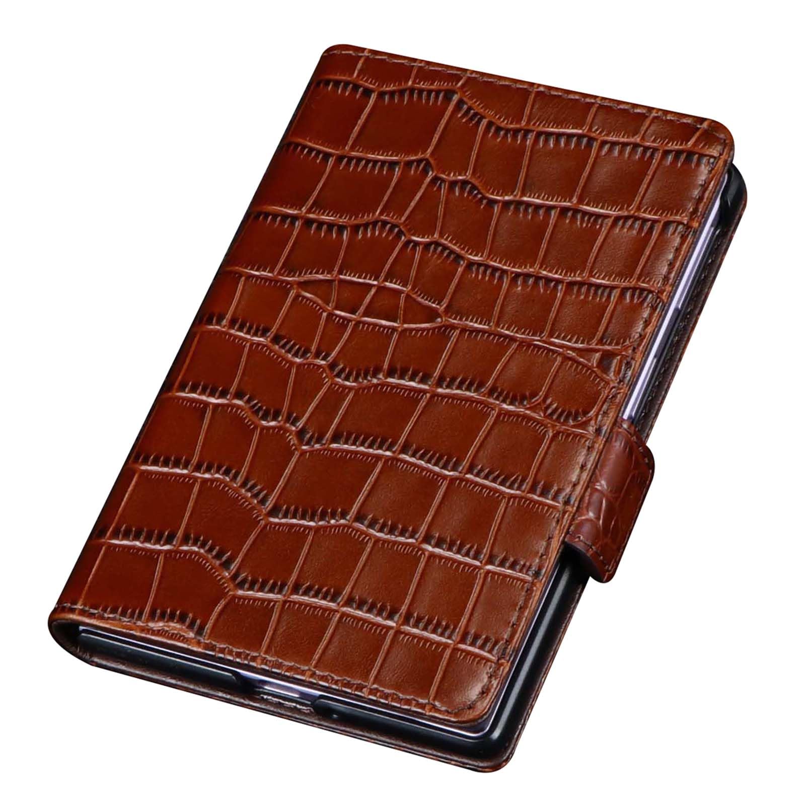 Cuero Genuino Funda para Samsung Galaxy Z Fold 8, Vintage Abatible