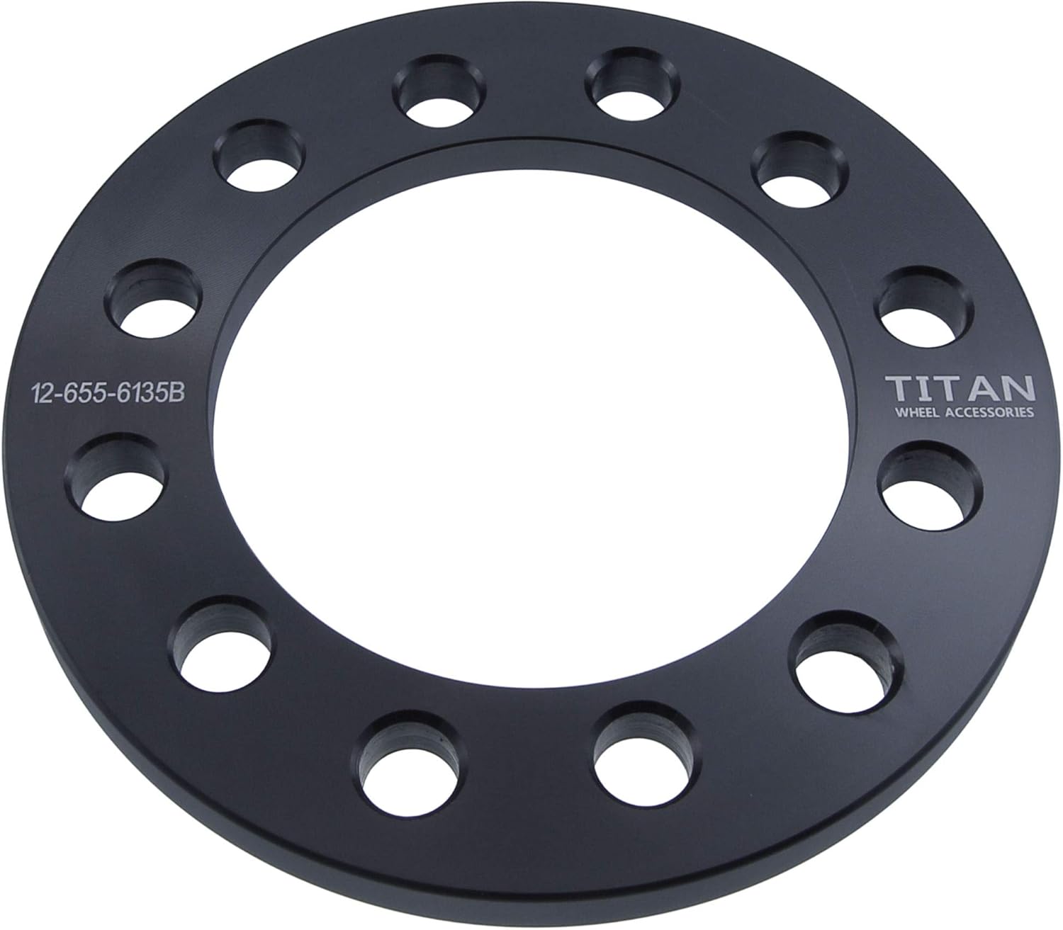 1/2" 6x5.5 Wheel Spacers - Fits Cadillac Escalade Fits GMC Sierra Yukon Fits Chevy Suburban Silverado - 1/2 Inch (50mm), 6x139.7 - Pair of 2 - Black