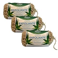 Vista 1 de Jabón exfoliante corporal Shelo Nabel con algas marinas y romero, 3 piezas 4.23 oz