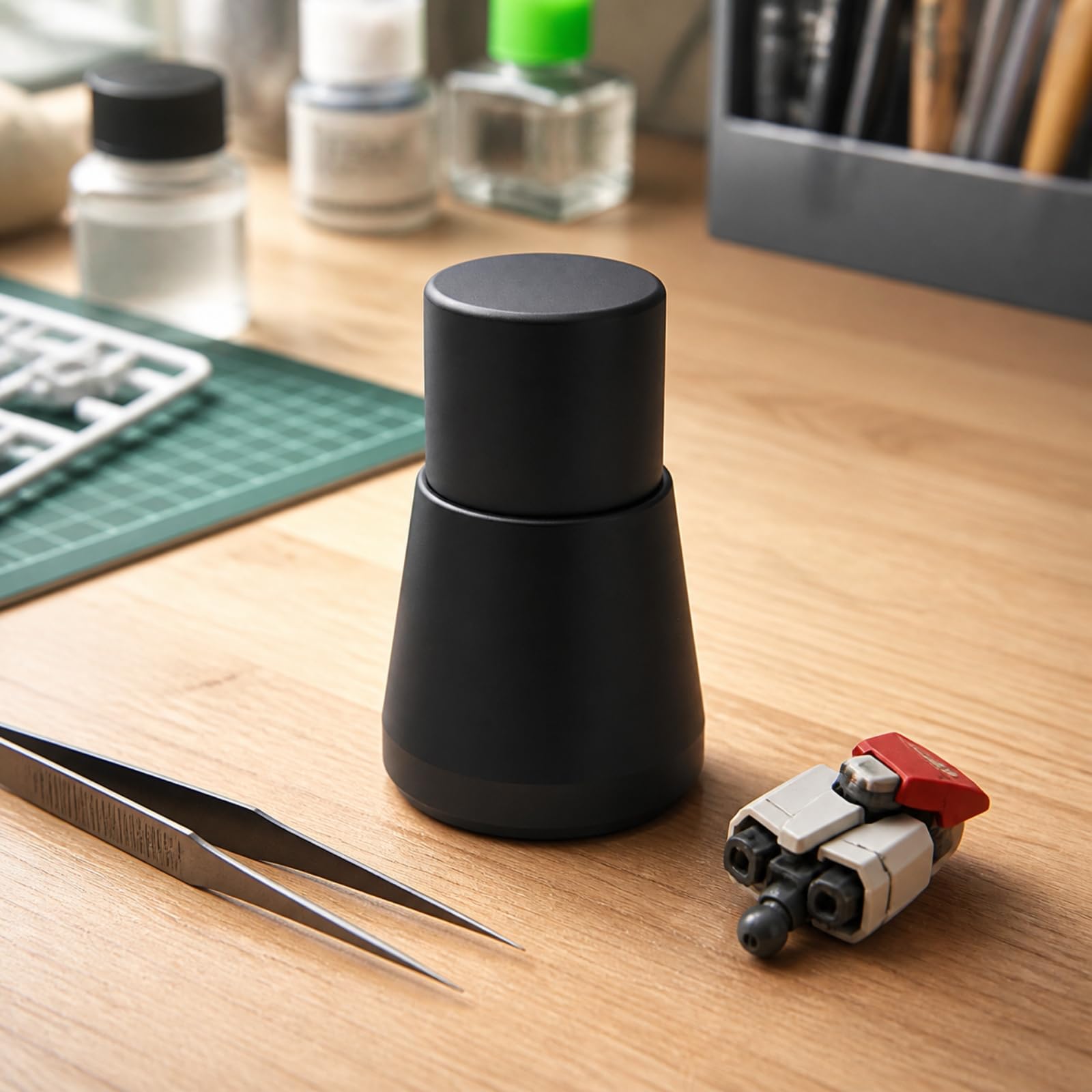 Mini Tornillo Banco Compacta, Negro | Compacto, Abrazara, Resistente, Herramienta, para Manualidas, Molistas