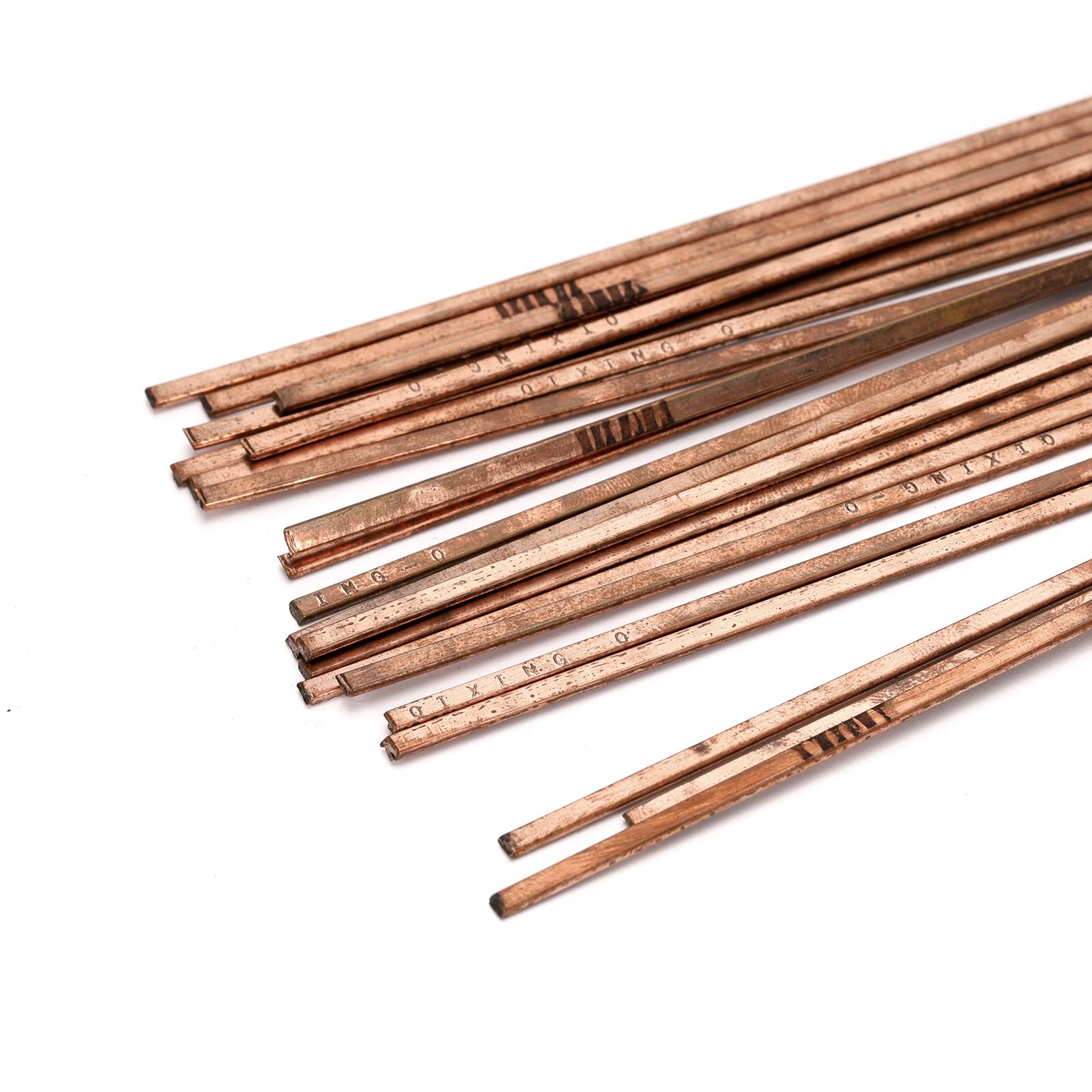 Ruimou 12Pcs Phosphor Copper Flat Brazing Rod(P:6.6%~7.4%) for Refrigerators,Air Conditioners,Motor Instruments,Copper Pipe Welding - Image 4