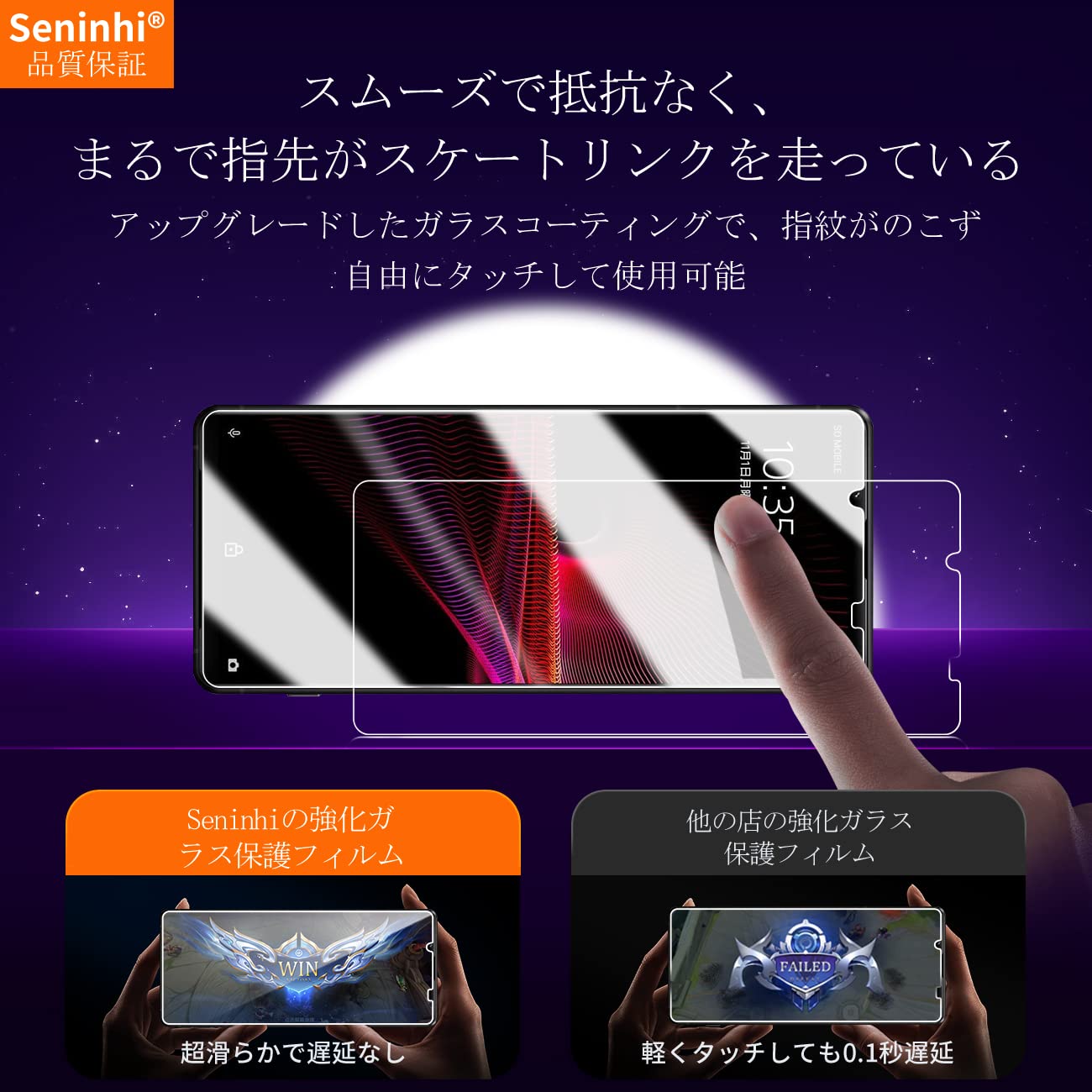 Amazon.co.jp: 対応 Xperia 1 IV ガラスフィルム 【2枚セット-国産