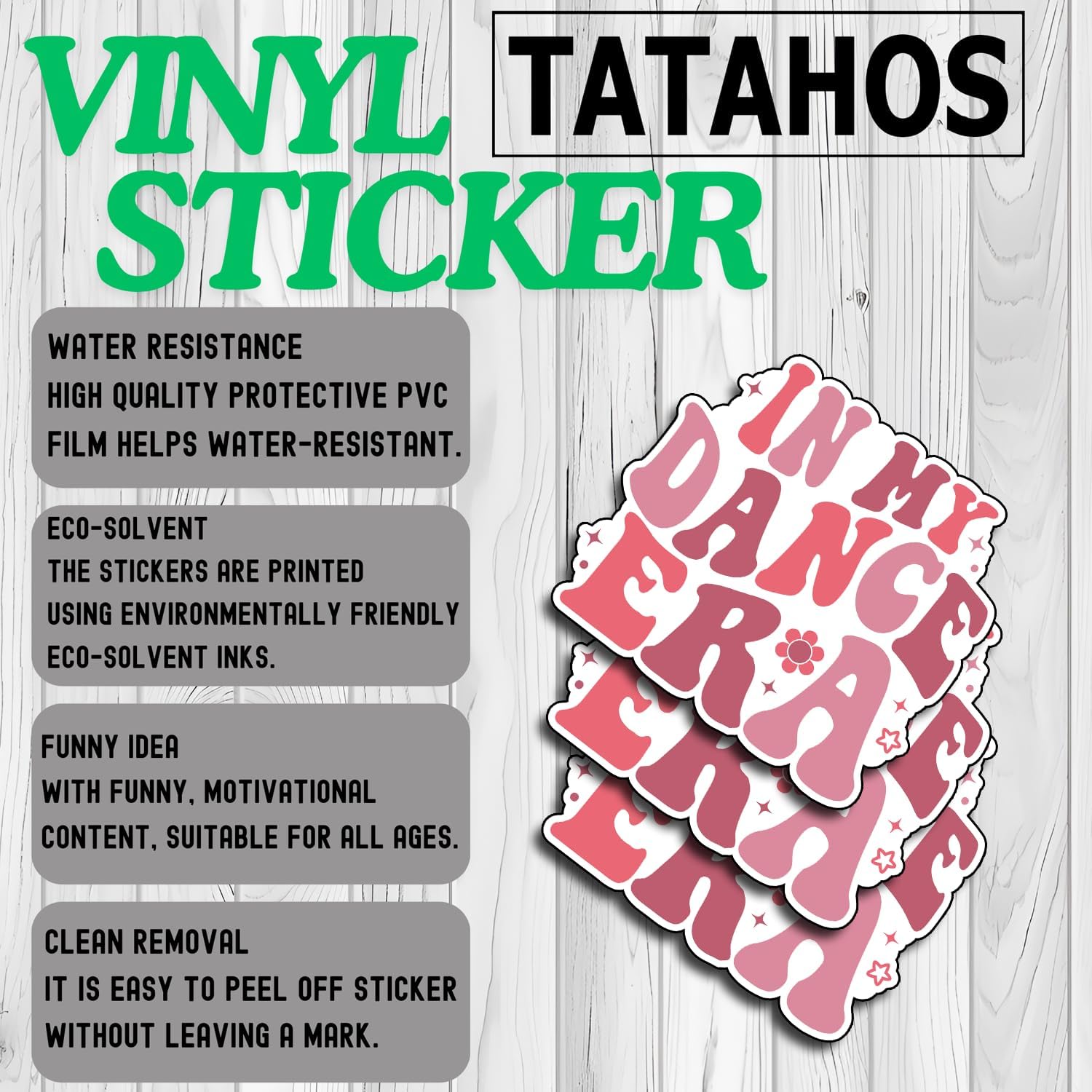 (3Pcs) in My Dance Era Stickers Dance Teacher Funny Sarcastic Quote Humor Motivational Inspirational Dancer Gifts Waterproof Vinyl Decals for Kindle Water Bottle Bumper Car Hard Hat Phone Laptop 3x3 image 3