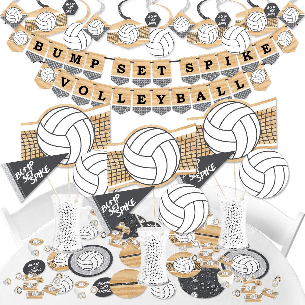 Big Dot Of Happiness Bump, Set, Spike Volleyball Baby Shower & Birthday