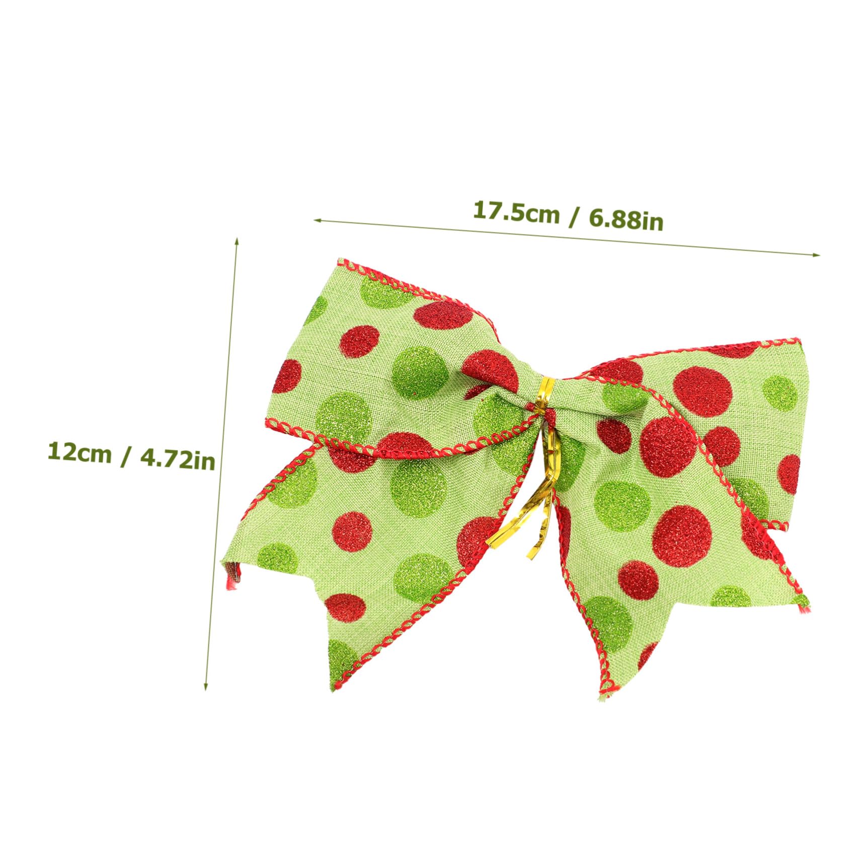 Cabilock Decoraciones De Navideños Adornos para Árbol De Navidad Y Guirnaldas Bows DIY para Decorar Fiesta De Navidad 12 Piezas X 4