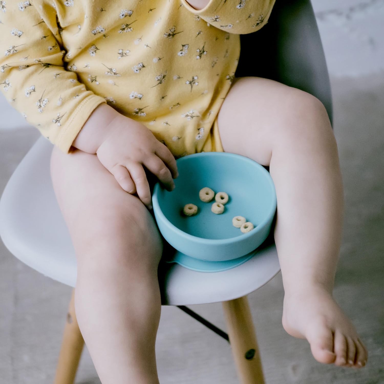 EKOBO Silicone Suction Bowls for Baby Set, 2 Toddler Bowls (Blue AByss & Lagoon), 10oz High-Rim Baby Bowl with Suction Base, Microwave, Oven, Freezer Safe – Reusable, Safe Baby Feeding Bowl BPA free