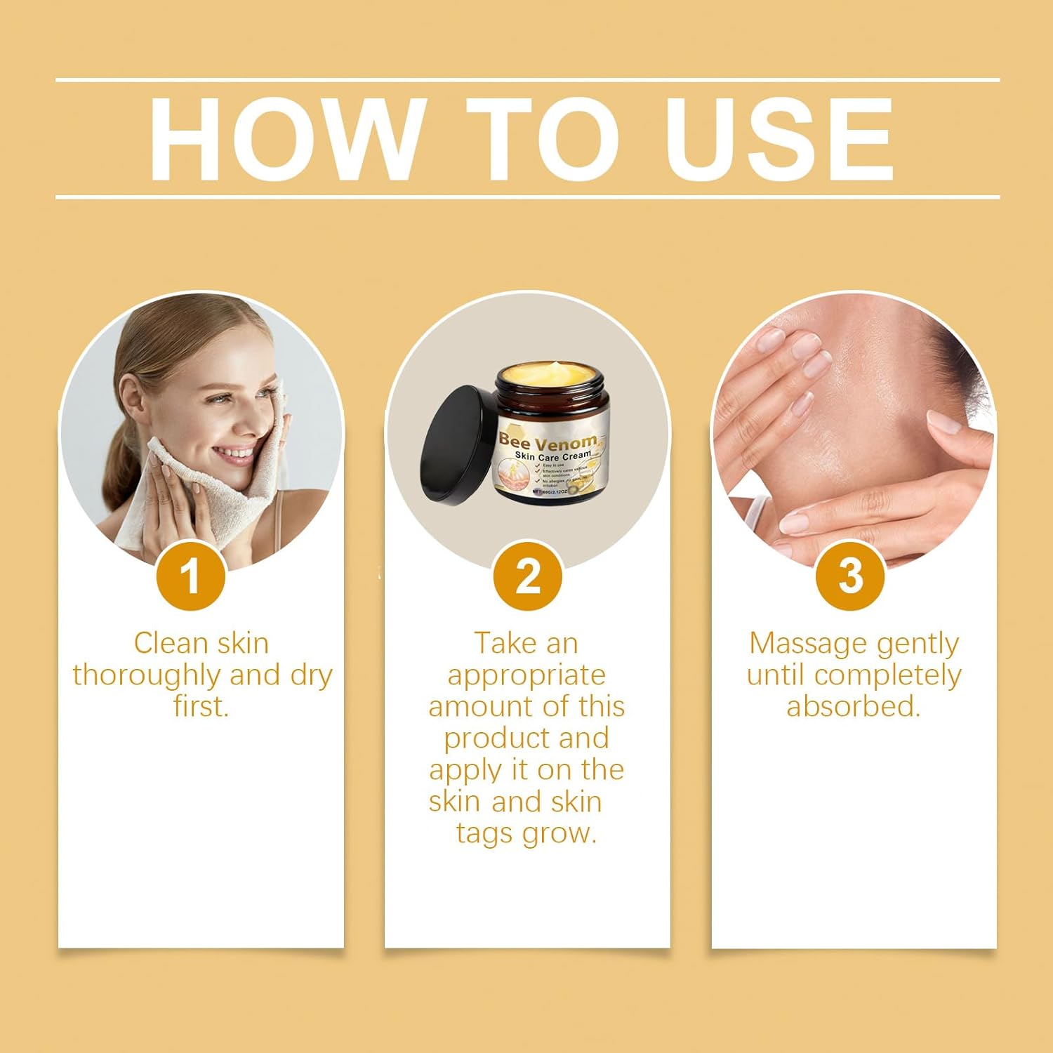 Bee Venom Skin Cream, 2PCS Bee Venom Repair Cream, Natural Repair Hydrating Moisturizing Gel for All Body Parts - Image 6