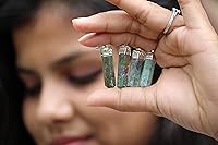 Vista 5 de Jet International Nuevo colgante de punto de fucsia rubí conjunto curativo Reiki Chakra equilibrio buena suerte