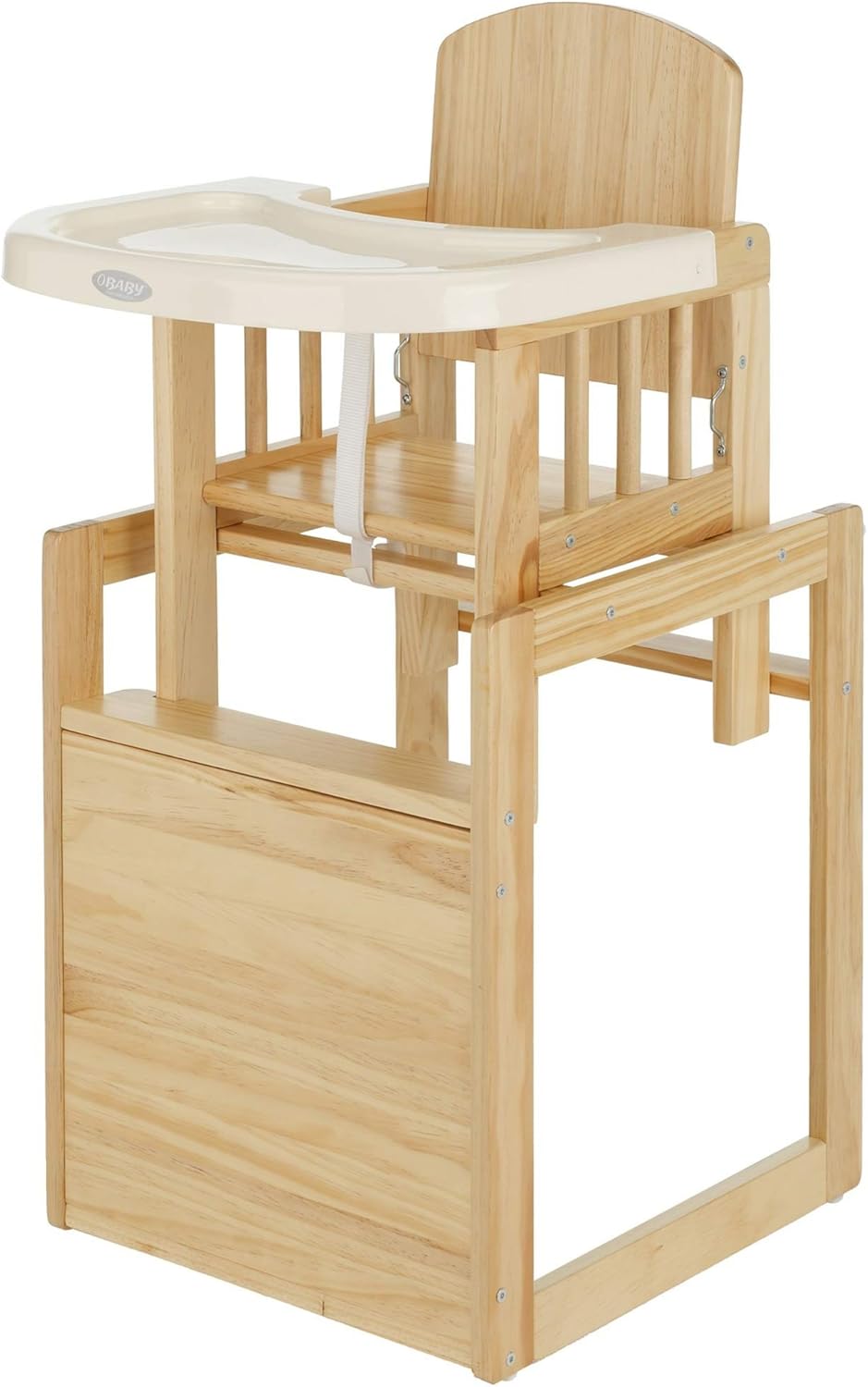 Obaby Cube Chaise Haute En Bois Naturel Amazon Fr Bebe Et Puericulture