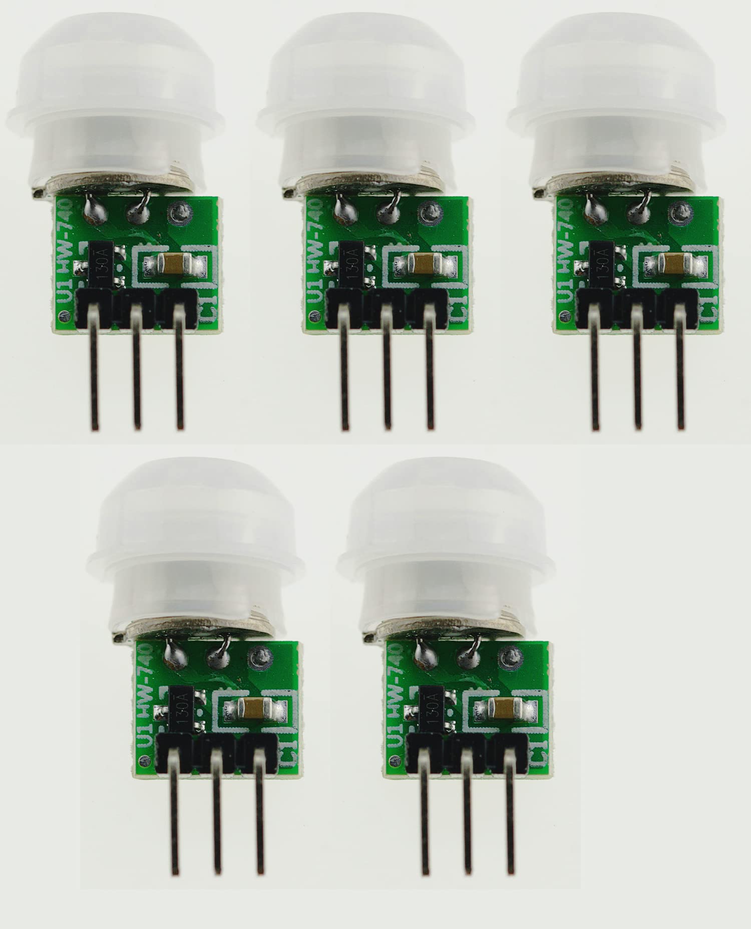 FamilyMall Pack of 5 IR PIR Motion Sensor for AM312 DC 2.7V to 12V Human Sensor Pyroelectric Infrared Detector Modules for Arduino
