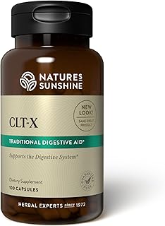 Nature's Sunshine CLT-X, 100 Capsules, Natural Help for Intestinal Issues Through Powerful Herbs Including Slippery Elm Bark and Marshmallow Root