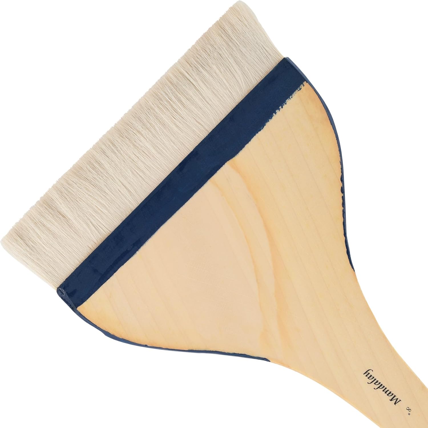 Creative Mark Mandalay Professional Goat Hair Hake Brush - Set of 2-8" Wide Paint Brushes with Paddle Handle for Professional Artists - Soft Natural Bristles Ideal for Sumi-e and Color Washes