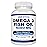 Arazo Nutrition Wild Caught Omega 3 Fish Oil - 90 Soft Gels - 4,080mg High EPA 1200mg DHA 900mg Lemon Flavor Burpless Softgels