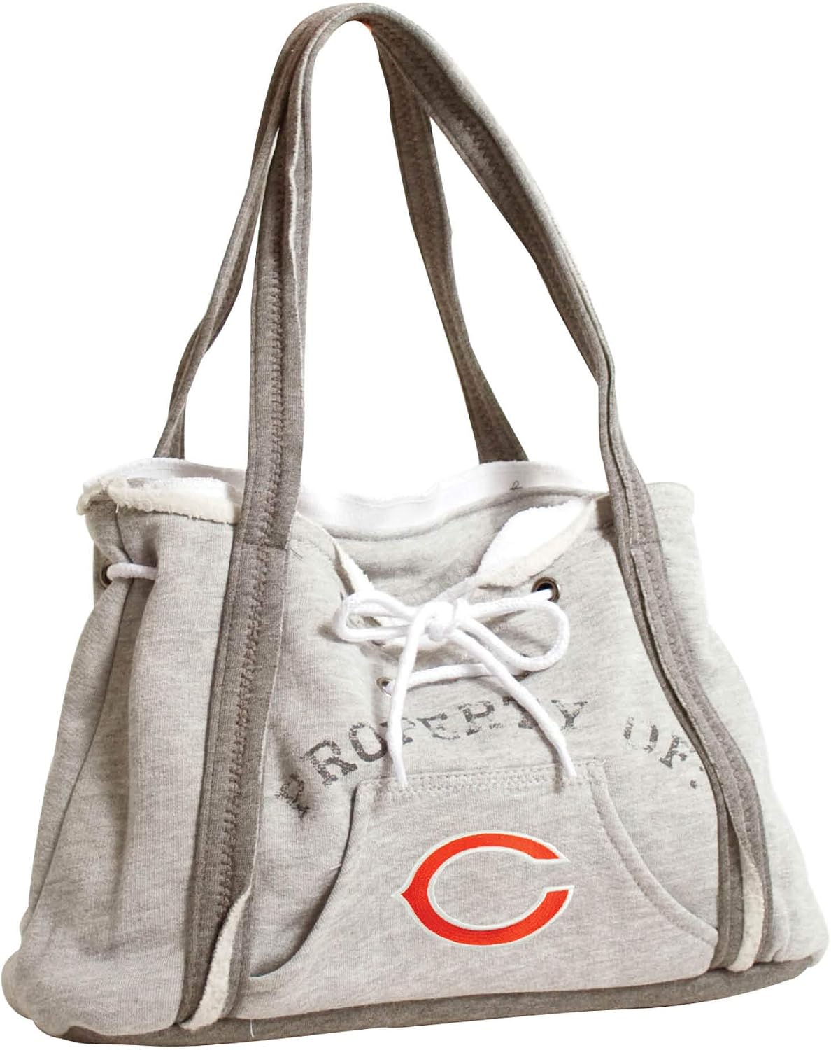 Littlearth womens NFL Chicago Bears Hoodie Purse, Grey, 9.5” x 15.5” x 4”