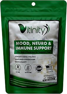Mood Support Supplement,Relax Relief,St.John's Wort,Rhodiola Rosea,Passion Flower,Chamomile,5-HTP-Herbs Support Sleep,Positive Energy,Overall Well-being(45 Tablets)