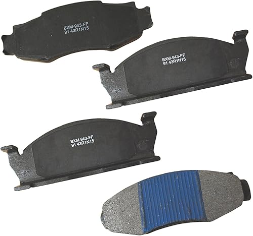 Vista 450 de Bendix Premium SBM8 - Pastillas de freno semimetálicas Premium para modelos seleccionados Buick Special, Camaro, Corvette, Phaeton, Olds F85, Vista