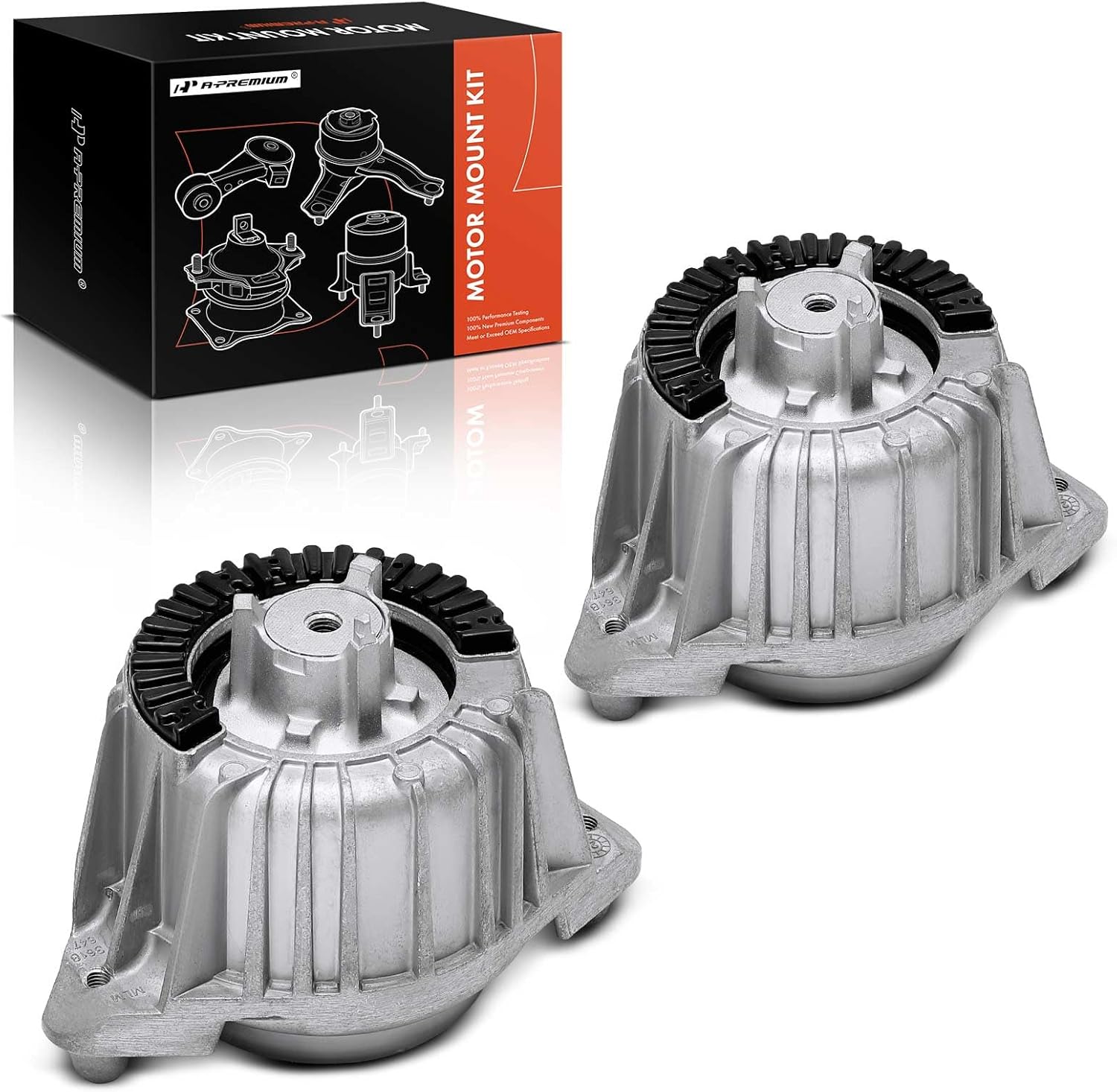 A-Premium 2PCS Front Left Right Engine Motor Mount Set Compatible with Mercedes-Benz E350 2011 2012 2013 V6 3.0L, Diesel, Replace # 2042400417