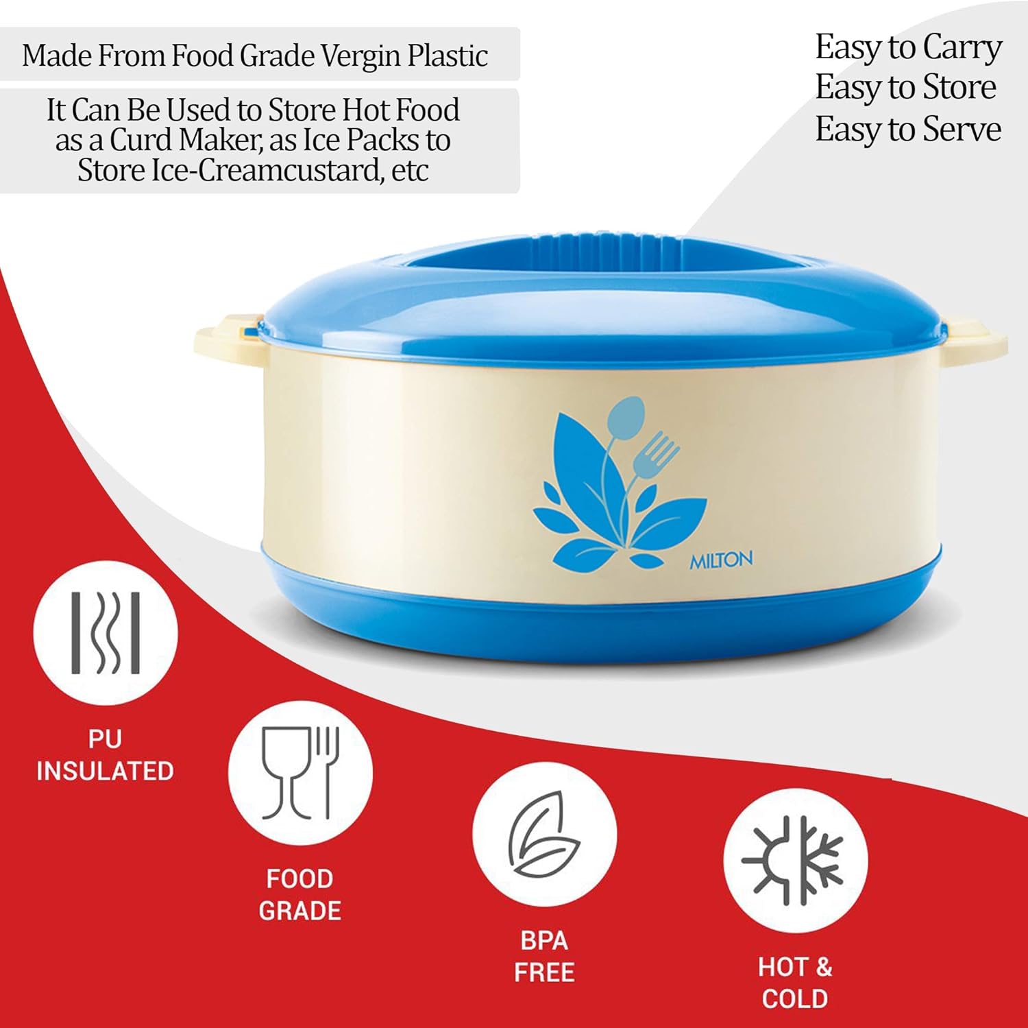 Milton Orchid 3000 Casserole 2850 ml, Blue